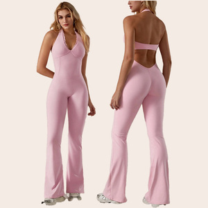 <span class=keywords><strong>Tuta</strong></span> da Yoga per Donna, Comoda e Delicata sulla Pelle, con Colletto in Pizzo e Scollo Profondo a V, <span class=keywords><strong>Schiena</strong></span> <span class=keywords><strong>Scoperta</strong></span>, Traspirante, per Palestra - Product Image 1
