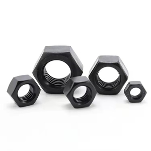 Tuercas Hexagonales de Alta Resistencia M5 M6 M8 M10 M12 M16 M20 M24 M27 M30 - M52 - M80, Tuercas de Acero al Carbono con Recubrimiento de Zinc Negro <span class=keywords><strong>DIN934</strong></span> - Product Image 2