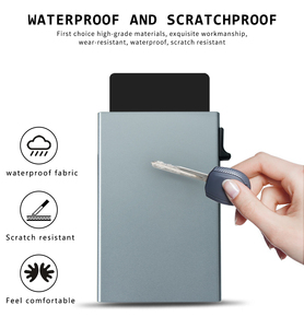 Casekey Personalized Low Price Pop up Aluminum Minimalist <b>Wallet</b> Slim Pocket Business Card Case <b>Wallet</b> Credit Card <b>Holder</b> Pack - Product Image 5