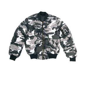 Chaqueta Bomber Varsity para Hombre, Estilo Aviador, Acolchada, Reversible, de Lona, con Bordado, para Otoño/Primavera/Invierno - Product Image 2