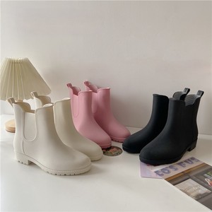 Botas de Lluvia Cortas de PVC para Mujer, Impermeables, Antideslizantes, de Goma, Tipo <span class=keywords><strong>Chelsea</strong></span>, para Viajes, para Todas las Estaciones - Product Image 1