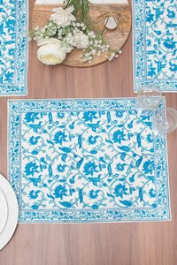 Serviettes à fleurs bleues et vertes pour mariage napperon <span class=keywords><strong>de</strong></span> cuisine <span class=keywords><strong>pas</strong></span> <span class=keywords><strong>cher</strong></span> pour anniversaire 100% serviettes <span class=keywords><strong>en</strong></span> <span class=keywords><strong>tissu</strong></span> imprimé <span class=keywords><strong>en</strong></span> blocs <span class=keywords><strong>de</strong></span> coton - Product Image 3