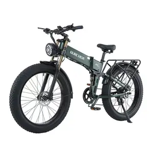 Yeşil hayat 26 inç 36v 250w arka tekerlek disk fren elektrikli katlanabilir bisiklet satın mens elektrikli katlanır bisiklet