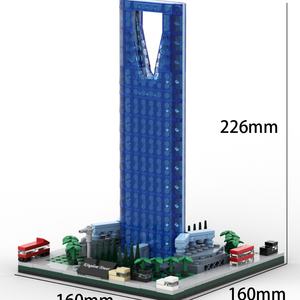 Bloques de Construcción del Famoso Edificio Kingdom Tower, Personalizados por el Fabricante, Juguete Educativo Popular para Niños, Artículo de Regalo de Plástico - Product Image 4