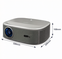 Projecteur domestique HQ10W, prend en charge la vidéo 4K, son surround, double port HDMI USB, parfait pour le jeu et la diffusion vidéo