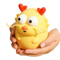 Veilleuse Dragon Bao Bao rechargeable avec minuterie, lumière de chevet pour le sommeil, veilleuse tactile, cadeau créatif, dragon en silicone