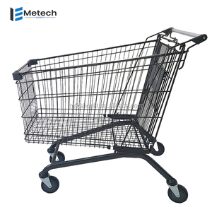 Chariot de magasin d'acier de supermarché vendu en usine chariot de fil de grande capacité avec la caractéristique de dépliage - Product Image 3