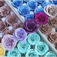 Harga Pabrik Bunga Mawar Sabun Ramah Lingkungan 6cm, Bunga Mawar Buatan Dekoratif untuk Buket Bunga, Hadiah Hari Valentine