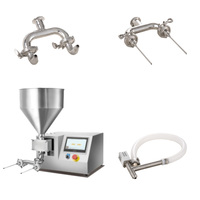 Nouvelle machine semi-automatique pour glaçage de gâteaux, remplissage de crème pour éclairs, beignets, pâtisseries, lait, eau, farine, noix, maïs