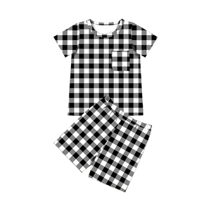 Conjuntos de ropa de dormir para TZ-357-YXX, pijamas de seda de leche suave y corta para bebés, 2 uds. - Product Image 6