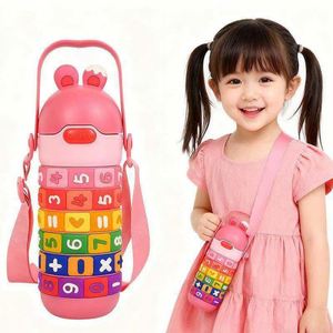 Bouteille d'eau isotherme colorée en acier inoxydable pour événements scolaires, cadeau promotionnel personnalisé pour enfants - Product Image 2