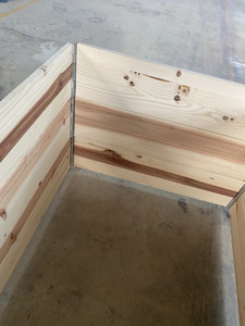 Fioriera Quadrata Pieghevole Ecologica Personalizzata con Foro di Drenaggio 120 X 80 X <span class=keywords><strong>20</strong></span> <span class=keywords><strong>cm</strong></span> Supporto per Piante in Legno Naturale - Product Image 5