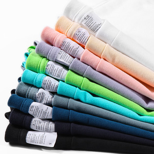 Camisetas de manga larga lisas en blanco de algodón 250GSM 100% camisetas de manga larga unisex con impresión de logotipo personalizado - Product Image 4