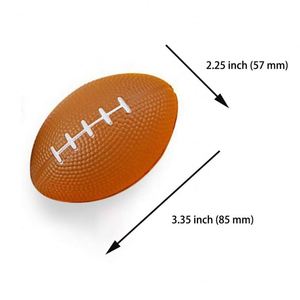 Pelotas Antiestrés Deportivas Pequeñas Personalizadas con Rayas de Colores, Fáciles de Agarrar, Suaves, Mini Balones de Fútbol de Espuma PU para Entrenamiento de Velocidad y Salto - Product Image 2
