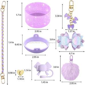 Accesorios para Vasos <span class=keywords><strong>de</strong></span> 40 Onzas, Incluye Pajita <span class=keywords><strong>de</strong></span> Silicona con Lazo, Tapa, Protector <span class=keywords><strong>de</strong></span> Base, Correa <span class=keywords><strong>de</strong></span> <span class=keywords><strong>Cuero</strong></span> para Botella - Product Image 3