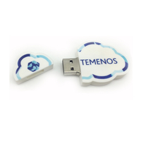 Desain Kustom Bentuk Cloud Usb Pendrive untuk Perusahaan Industri TI atau Perusahaan Teknologi Cloud.