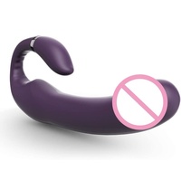 Vibrateur double moteur de type C à 10 fréquences pour point G, masseur anal et prostatique double vibrant pour couple adulte