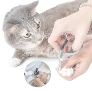 UFBemo批发高品质灰色人性化设计不锈钢宠物指甲剪
