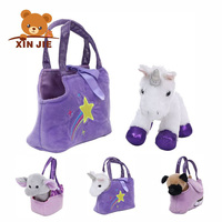 Sac de transport de bonbons doux pour animaux de compagnie, sac en peluche personnalisé pour petits animaux