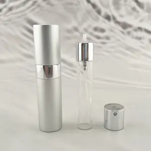 5ml 10ml 15ml 20ml flacon pulvérisateur de parfum de voyage flacon pulvérisateur en verre Portable en Aluminium flacon pulvérisateur Oral en Aluminium