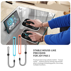 สำหรับนินเทนโดสวิตช์ <span class=keywords><strong>2</strong></span> แผ่นรองเมาส์พร้อมสายรัดข้อมือแบบพกพาแผ่นรองเมาส์ตามหลักสรีรศาสตร์พร้อมสายคล้องข้อมือสำหรับอุปกรณ์เสริมตัวควบคุมเกม - Product Image 5