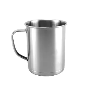 Commercio all'ingrosso di buona qualità in acciaio inox tazza di acqua/bere tazza personalizzata logo e il pacchetto 500 ml army tazza a parete singola