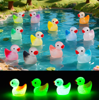 Figurines de canards miniatures lumineuses en vrac, qui brillent dans le noir, pour remplissage de sacs surprises, récompenses scolaires, cadeaux de fête d'anniversaire