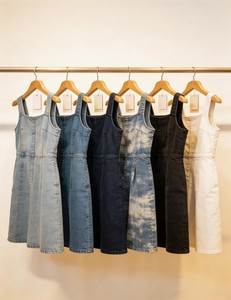 Vestidos de Mezclilla Económicos para Mujer, Vestidos Casuales de Mezclilla, Suministro al por Mayor para Tiendas de Segunda Mano y Mercado de <span class=keywords><strong>Reventa</strong></span>, Ropa Usada 38-100Kg - Product Image 6