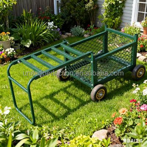 ที่นั่งในสวนแบบกลิ้งมีล้อรถเข็นสำหรับงานหนักพร้อมที่นั่งเก้าอี้ในสวนแบบหมุนได้พร้อมล้อสำหรับผู้สูงอายุ - Product Image 4