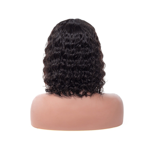 Hot Selling Brazilian Human <span class=keywords><strong>Hair</strong></span> Lace Front Bob Short Nature Wave Wig - Product Image 4