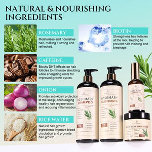 Natürliches Private Label Bio-Haarwuchs-<span class=keywords><strong>Shampoo</strong></span> für die Kopfhautpflege, sulfatfrei, Anti-Frizz, mit Minze und Rosmarinöl gegen Haarausfall - Product Image 4