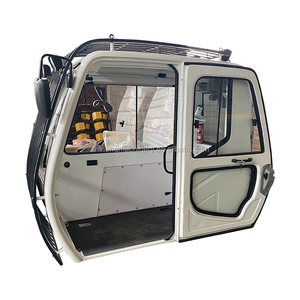 Cabine d'opérateur d'excavatrice de couleur claire avec <span class=keywords><strong>grille</strong></span> de protection de sécurité, cabine complète pour remplacement d'équipement lourd - Product Image 3