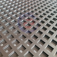 Maille perforée en acier inoxydable, différents types de trous, tôle perforée, maille métallique perforée pour la décoration
