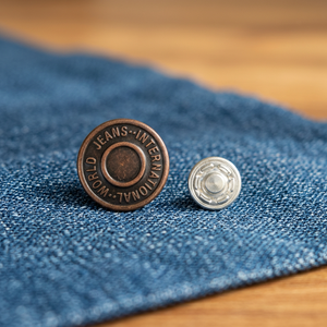 Botón de Metal para Jeans con Logotipo de Marca Grabado Personalizado, Botón de Moda para Jeans de Latón - Product Image 6