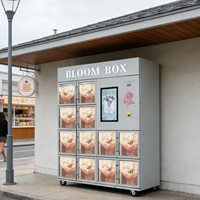 Distributeur automatique de fleurs haut de gamme AIT avec écran tactile de 22 pouces, refroidissement par compresseur, gestion basée sur le cloud, options de paiement multiples