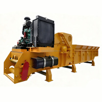 Machine combinée de broyeur et de déchiquetage de bois robuste pour le broyage et le meulage fin des branches et des souches de bois