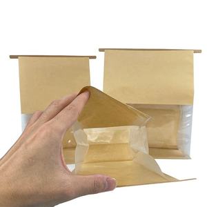 Khuyến mại sinh thái thân thiện tùy chỉnh túi giấy nóng bán với cửa sổ nhà máy cung cấp túi giấy bán buôn - Product Image 6