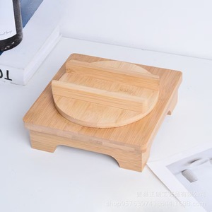 Base de Bambú para Cacerola, Aislante de Calor, Soporte para Ollas con Tapa, Madera Sólida, Utensilios de Cocina, Hecho en Shandong ZC 429 - Product Image 1