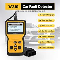 Lecteur de codes de panne de voiture OBD2 V310, scanner de diagnostic moteur automobile, outil de diagnostic OBD II multilingue pour voitures OBDII universelles