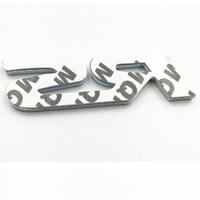 Vente en gros de lettres 3D en plastique ABS chromé personnalisées, emblèmes de capot de voiture, emblèmes de logo de voiture avec adhésif