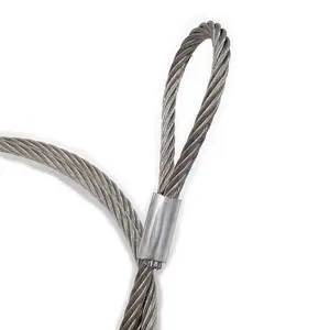 Manufacturer supply 8mm wire rope sling wire fasten cable safety rope lifeline
