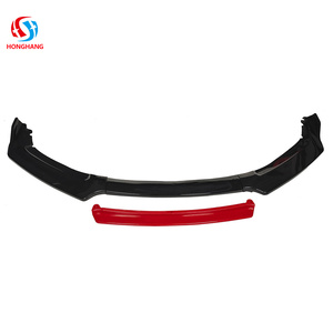 Labio de parachoques delantero Universal negro brillante de fábrica Honghang tipo <span class=keywords><strong>L</strong></span> para todos los modelos de labio delantero de coche - Product Image 3