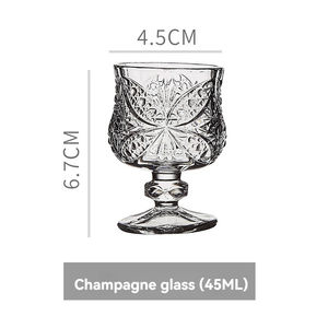 Verre à <span class=keywords><strong>champagne</strong></span> en relief <span class=keywords><strong>français</strong></span> vintage <span class=keywords><strong>grand</strong></span> verre haut niveau d'apparence verre à eau domestique - Product Image 6