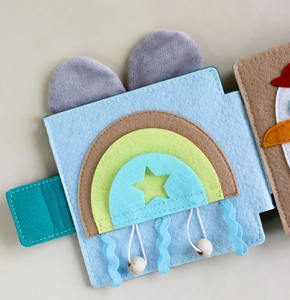 Libro Sensorial <span class=keywords><strong>de</strong></span> Fieltro Ecológico <span class=keywords><strong>para</strong></span> Bebés y Niños Pequeños, Juguete Educativo, Libro <span class=keywords><strong>de</strong></span> Actividades, Arte y Creatividad, Juguete <span class=keywords><strong>de</strong></span> Viaje <span class=keywords><strong>para</strong></span> Niños - Product Image 3