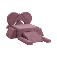 Großes Soft-Play-Equipment 10-teiliges Modulares Kinder-Sofa Schaumstoff-Spielblock-Set mit Waschbarem Cordbezug Fabrik-Großhandel
