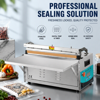 Machine de scellage thermique électrique Xicang XC-420 en acier inoxydable, scelleuse à bande compacte pour le scellage sous vide des produits commerciaux