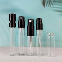 Vente en gros mini flacons de parfum de col à sertir de 1ml 2ml bouteille de testeur de parfum en verre échantillon de Cologne