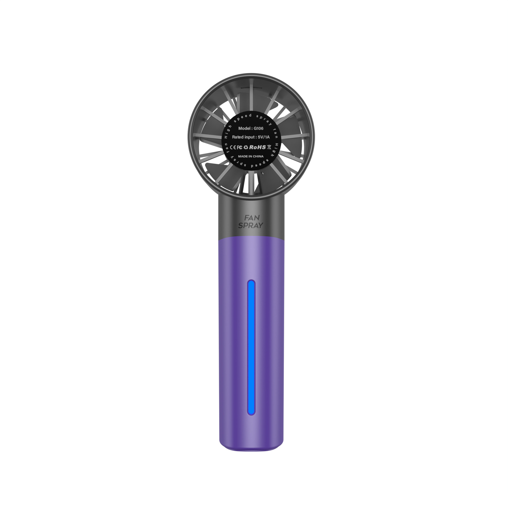 Purple-Spray Fan