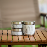 Vente en gros de gobelets isothermes modernes de 500 ml à double paroi en acier inoxydable 304 sans BPA, écologiques et portables / Thermos à soupe 12-24