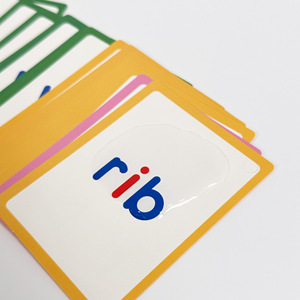 แฟลช<span class=keywords><strong>การ</strong></span>์ดมอนเตสซอรี่สำหรับการเรียนรู้เบื้องต้น ฝึกเขียนคำ/ตัวอักษร CVC สำหรับเด็ก ขายส่ง - Product Image 6